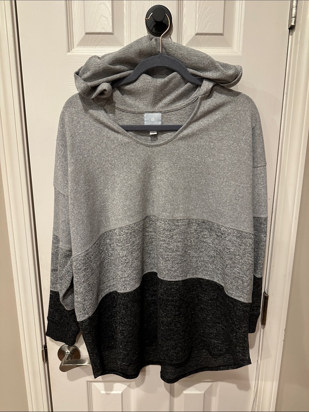 Sunday Light Gray Hoodie Label Detail